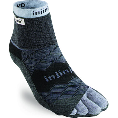 Socken INJINJI LINER + RUNNER MINI CREW Schwarz 0